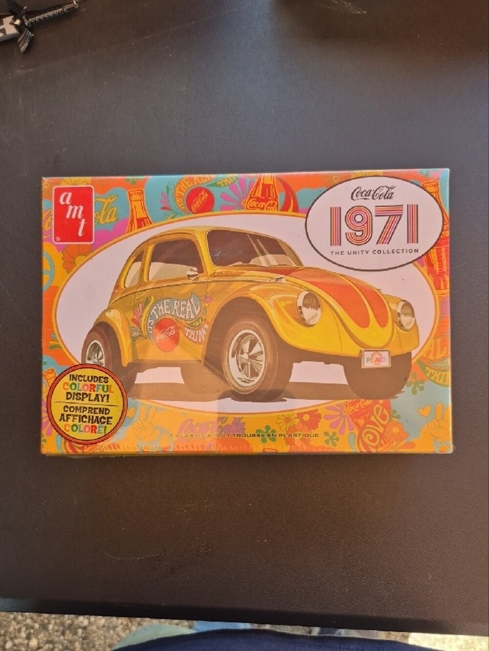 Coca Cola Yellow & Orange Retro Beetle Toy Car - 1971 Unity Collection
